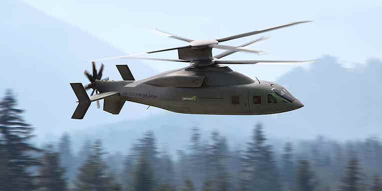 This futuristic twin-blade helicopter may be the Army’s replacement for the iconic Black Hawk