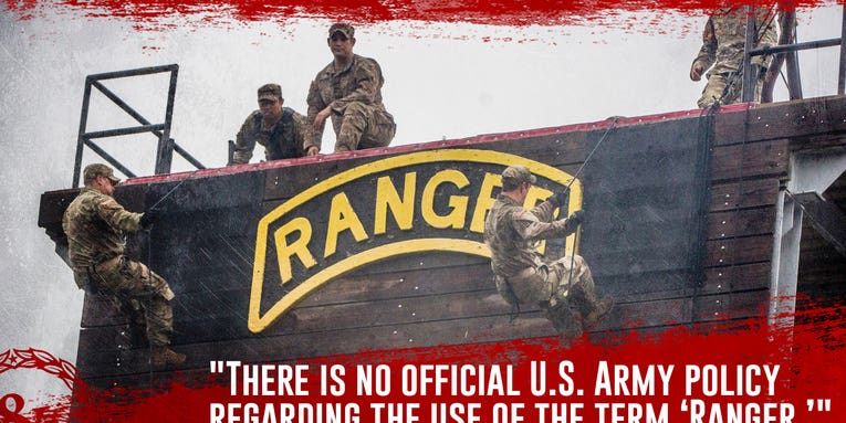 The Army can’t officially say who is an ‘Army Ranger’