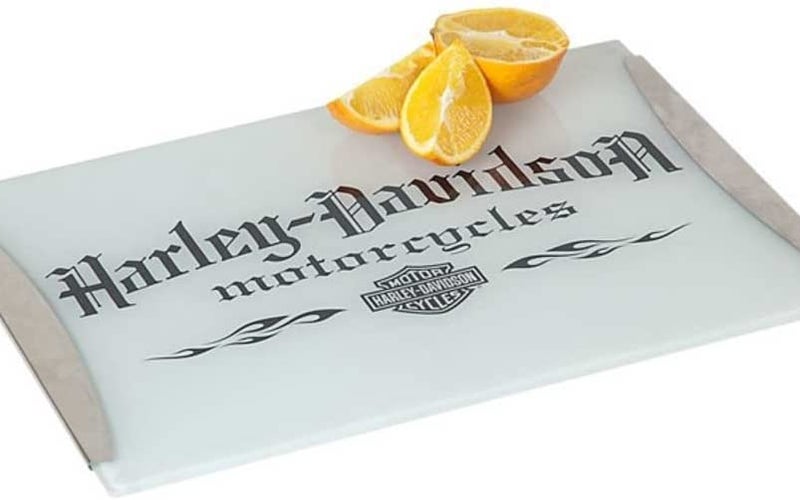 4-Harley-Davidson Motorcycle Tempered Glass Cutting Board