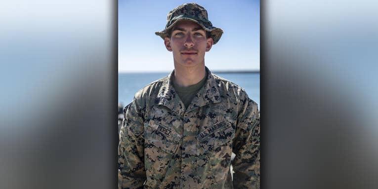 Marine recognized for saving drowning couple from rough waters in California