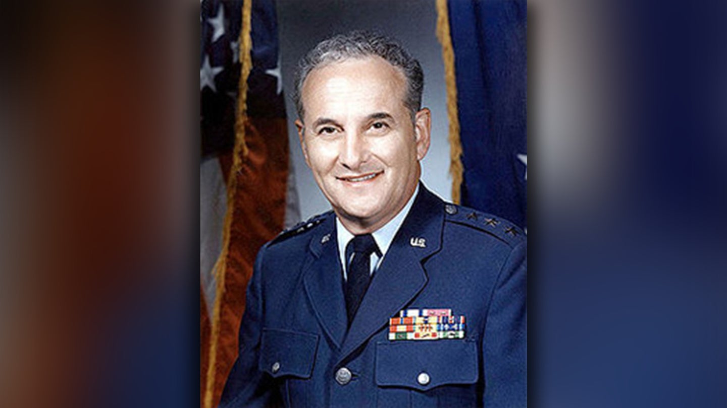 Air Force Lt. Gen. Leonard Perroots  inadvertently saved the world on Nov. 5, 1983, when he recommended not to escalate in response to Soviet Air Forces arming during a NATO military exercise.(DoD photo)