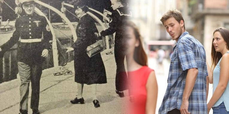 The untold story of the dapper Marine who became the Greatest Generation’s ‘distracted boyfriend’ meme