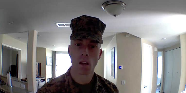 The sergeant major seen in viral video entering a Marine’s house has been relieved