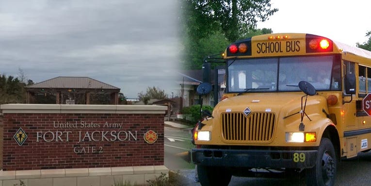 Army trainee arrested for allegedly hijacking school bus full of children with a rifle [Updated]