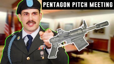 Here’s a behind-the-scenes look at a Pentagon pitch meeting for the absurd M26 Shotgun