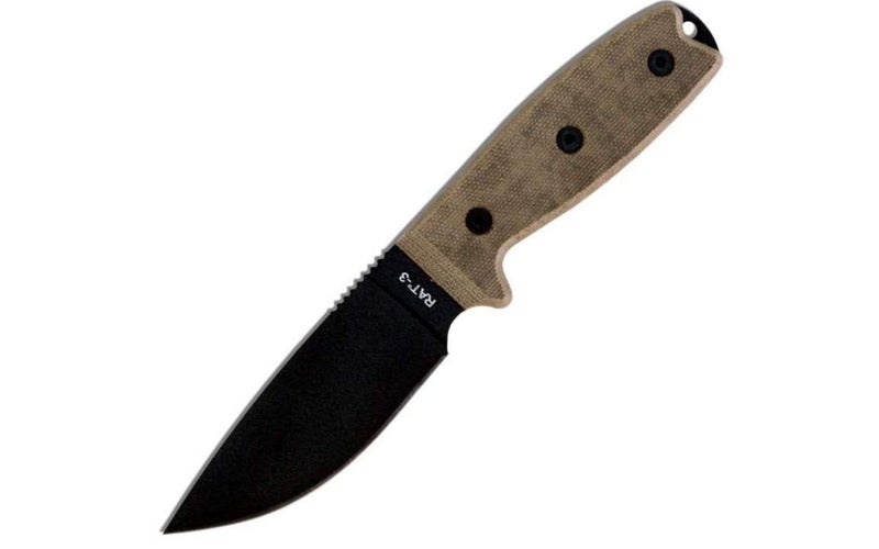 Ontario Knife Company 8666 RAT-3, Serrated Edge with Black Nylon Sheath