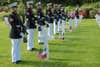 U.S. Marines with 3rd Battalion, 5th Marine Regiment, stand at present arms during the Aisne-Marne Memorial Day ceremony at the Aisne-Marne American Cemetery near Belleau, France, May 26, 2019. The ceremony was held in commemoration of the 101st anniversary of the battle of Belleau Wood, conducted to honor the legacy of service members who gave their lives in defense of the United States and European allies. (U.S. Marine Corps photo by Lance Cpl. Menelik Collins)