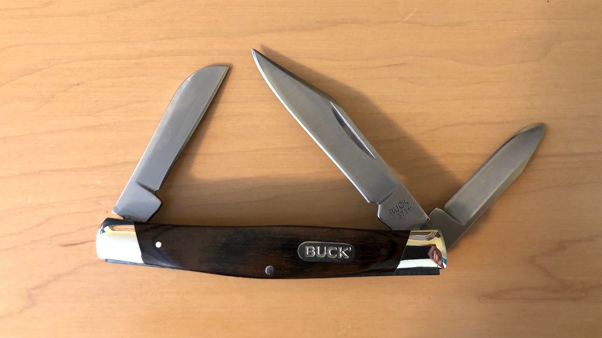 Buck Knives 371 Stockman 3-Blade Pocket Knife, 0371BRS-C at