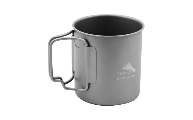 TOAKS Ultralight Portable Titanium Camping Mug 450 ml