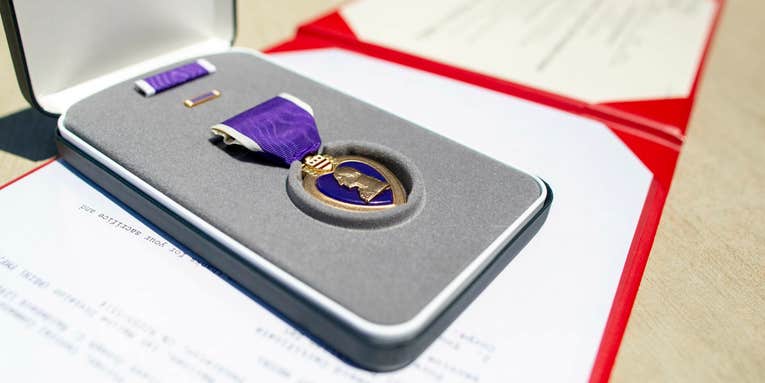 This may be one of the last Purple Hearts awarded for the US War in Afghanistan