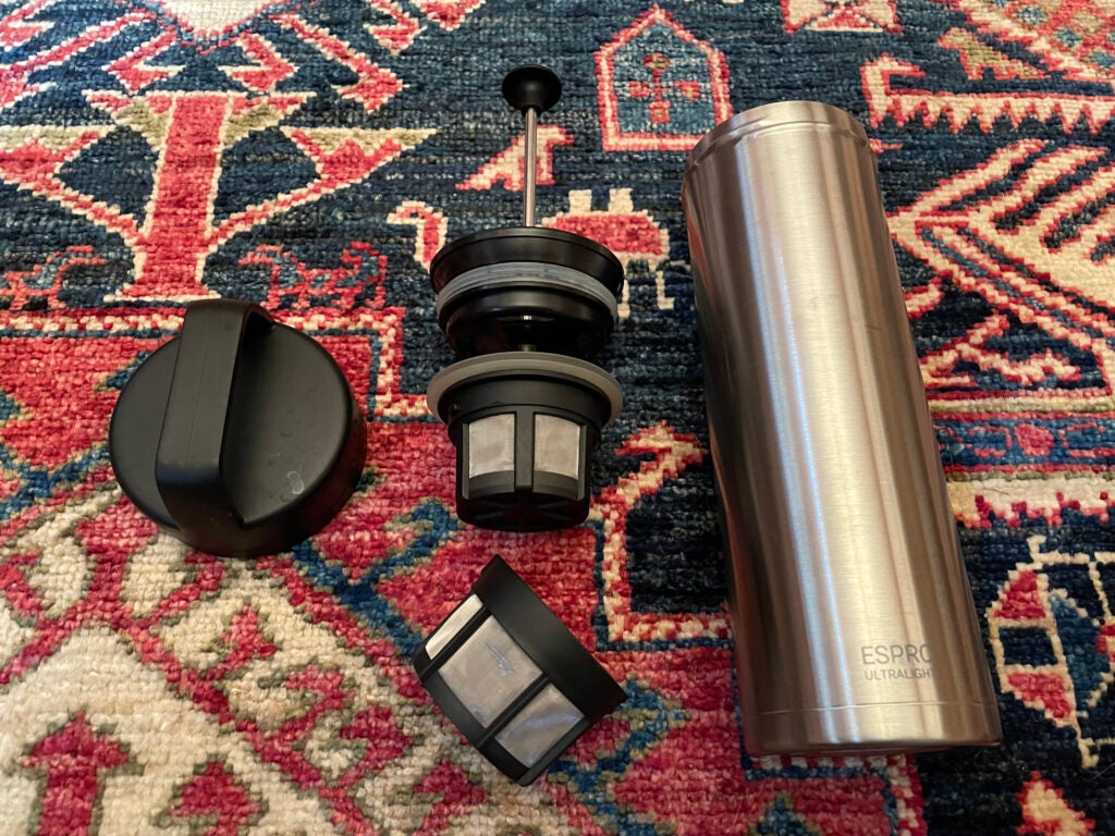 Review: the ESPRO P0 ultralight coffee press delivers great taste at less weight