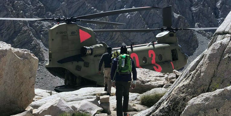 Army helicopter crew pulls off tricky ‘pinnacle’ landing to rescue hikers stranded on a mountain