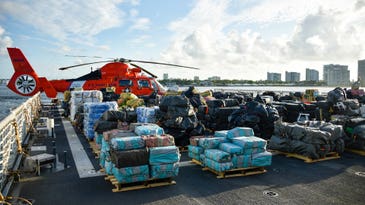 The Coast Guard belatedly celebrated its birthday with a record amount of drugs