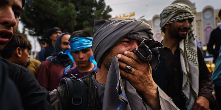 Taliban fighters have created a ‘gauntlet’ outside Kabul’s airport making escape nearly impossible