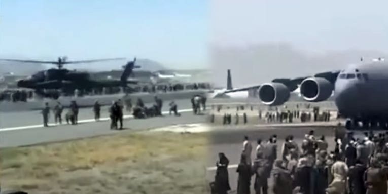 The chaos at Kabul’s airport from the point of view of an American soldier