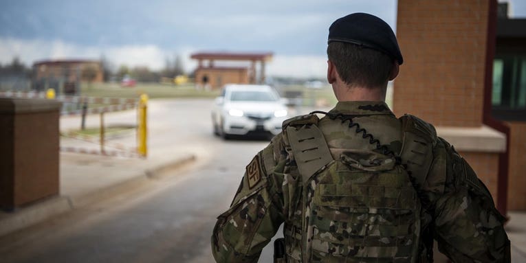 ‘That’s what I’m here for’ — What it’s like to deploy the barriers at a military base gate
