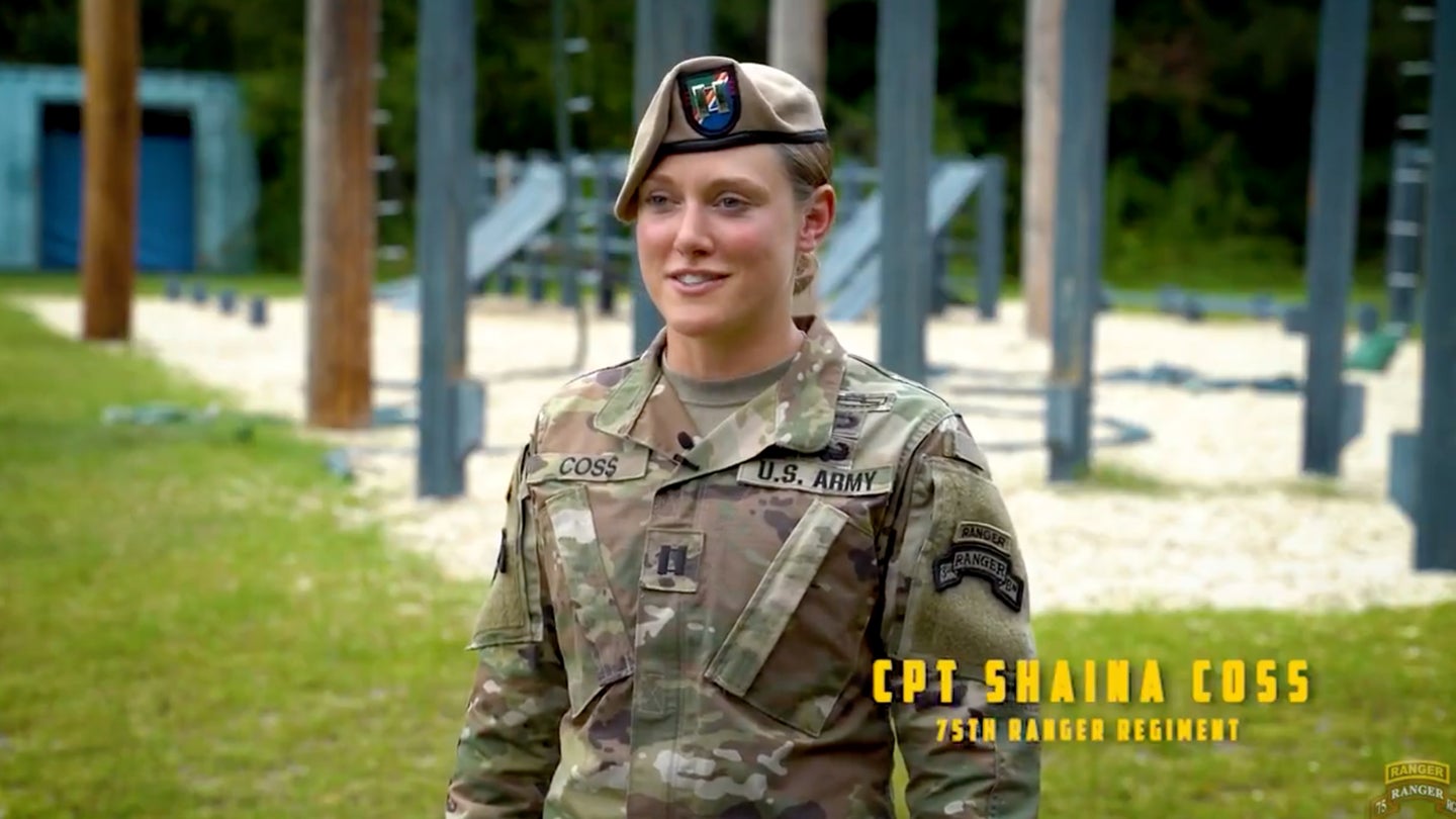 U.S. Army Capt. Shaina Coss. (Screenshot from U.S. Army video)