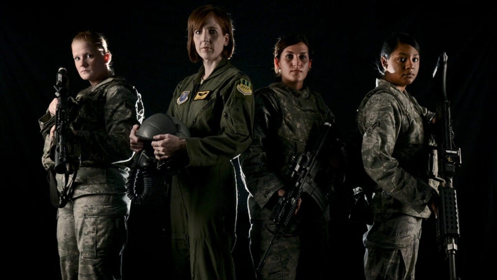 The ban on women in combat was lifted Jan. 23, 2013. Though 99 percent of the careers offered in the Air Force are open to women, the decision will open more than 230,000 jobs across all branches of the military. 2013 marks the 20th year that the Department of Defense allowed women to serve as combat pilots. January 1, 2012 (U.S. Air Force illustration/Senior Airman Micaiah Anthony/Released)