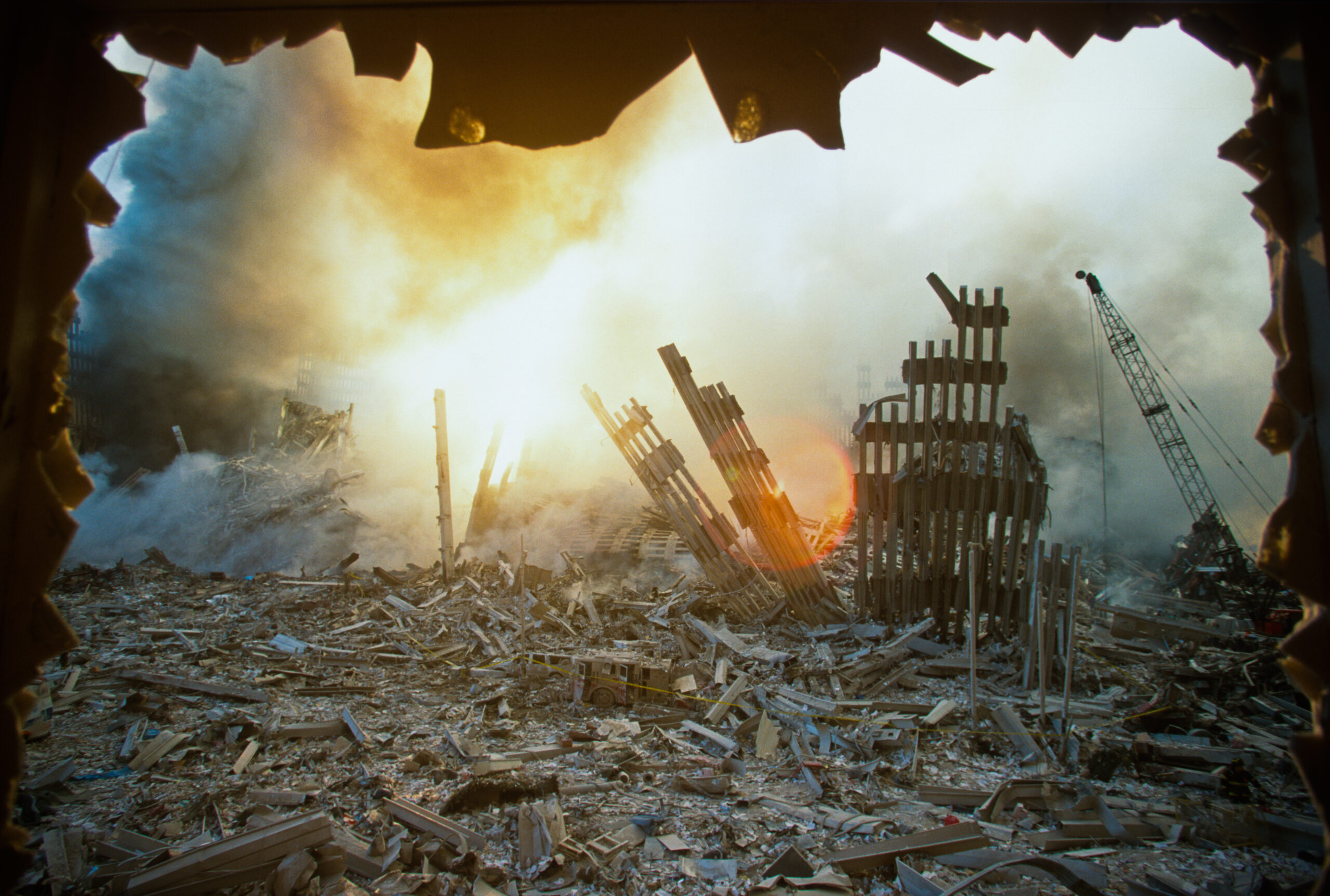 Нападение башен. Пентагон 11 сентября. Разрушенные башни Близнецы.