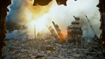 The Rubble of the World Trade Center on September 12, 2001