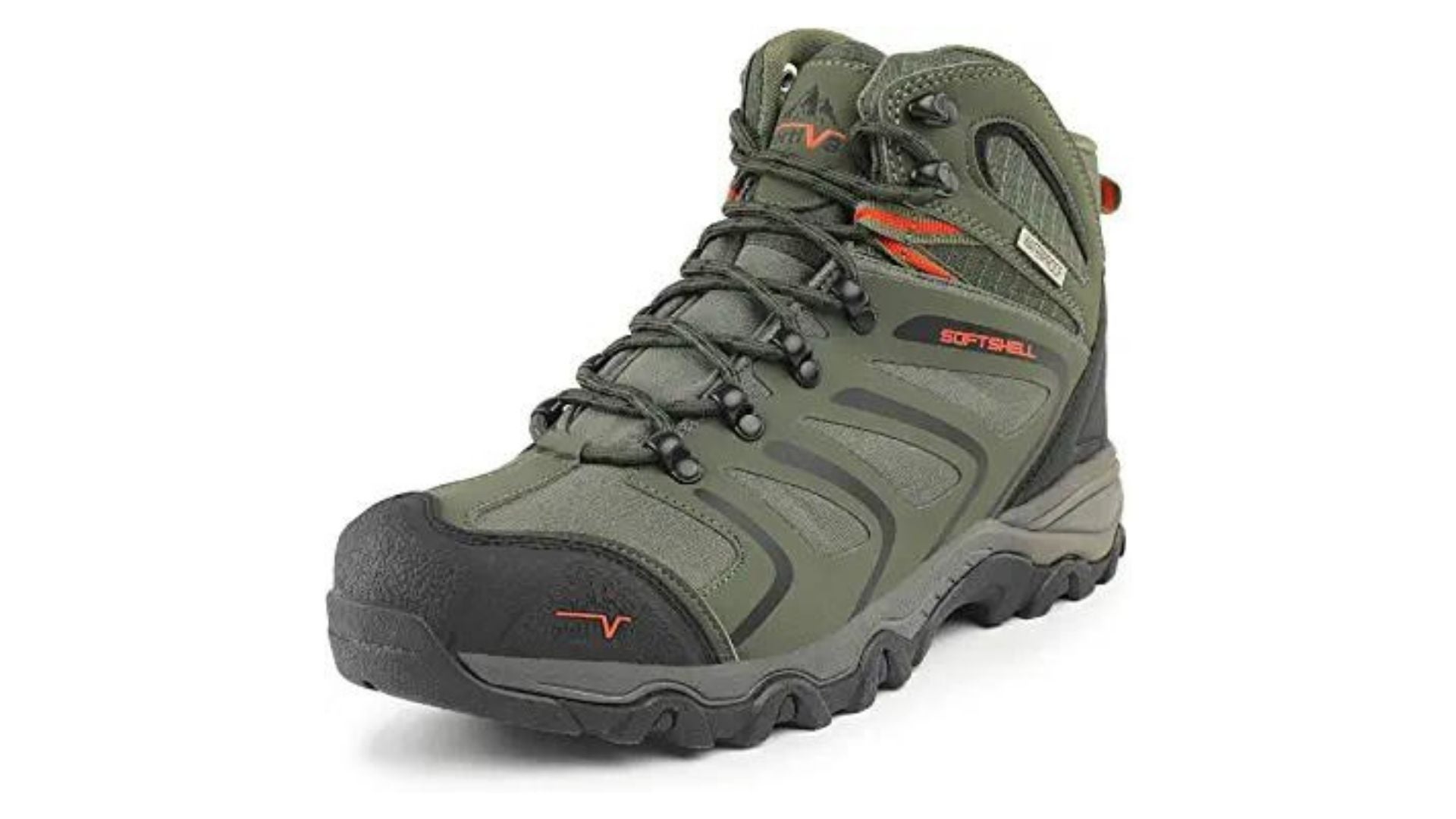 NORTIV 8 Men's Waterproof Hiking Boots Outdoor Mid Trekking Backpacking Mountaineering Shoes 