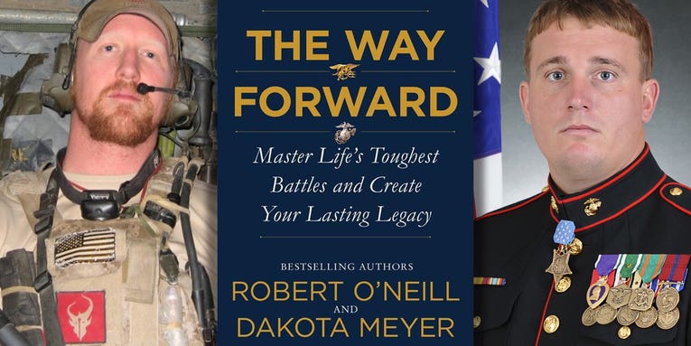 A Marine Medal of Honor recipient and the Navy SEAL who shot Bin Laden are writing a self-help book