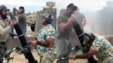Video shows soldier in Hawaiian shirt firing mortar during ‘casual Friday’ mission in Afghanistan
