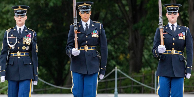 The Tomb of the Unknown Soldier was guarded by an all-woman team for the first time ever