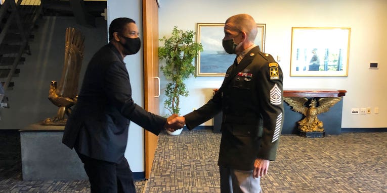 Denzel Washington is the US Army’s newest (honorary) sergeant major