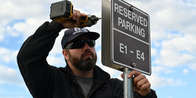 An Air Force base is setting up reserved parking just for junior enlisted