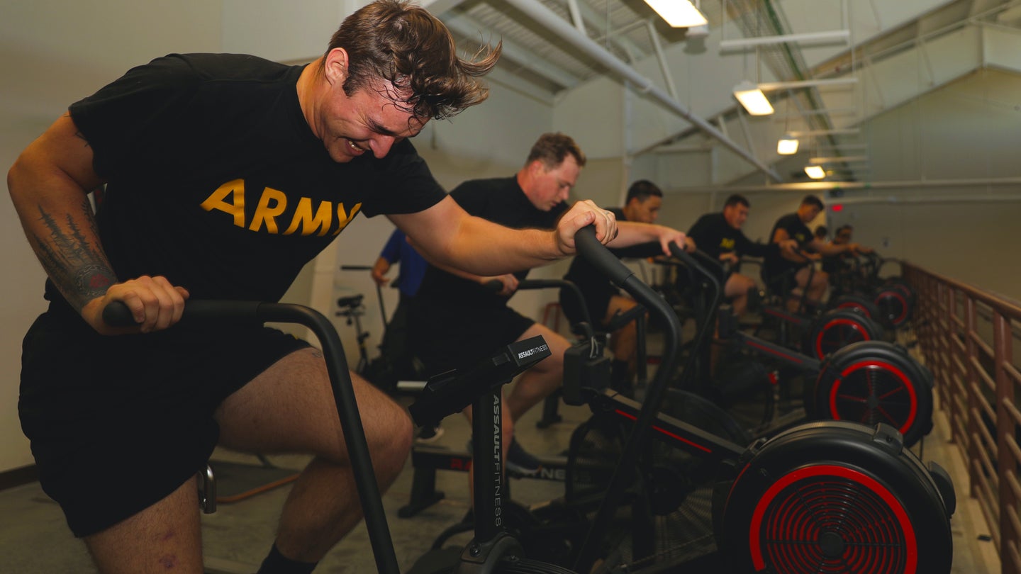 Paratroopers assigned to 2nd Brigade Combat Team, 82nd Airborne Division, utilize the physical training strength and conditioning coaches at the Falcon Holistic Health and Fitness Center (H2F) on October, 18, 2021 at Fort Bragg, North Carolina. (Staff Sgt. Andrew Mallett/U.S. Army)