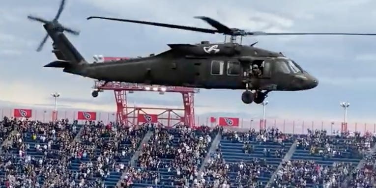 Military pilots explain why that footage of Army helos zipping over a crowded stadium is safer than it looks