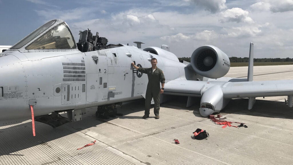The A-10 that landed without a canopy or landing gear is back flying after 3 years of repairs