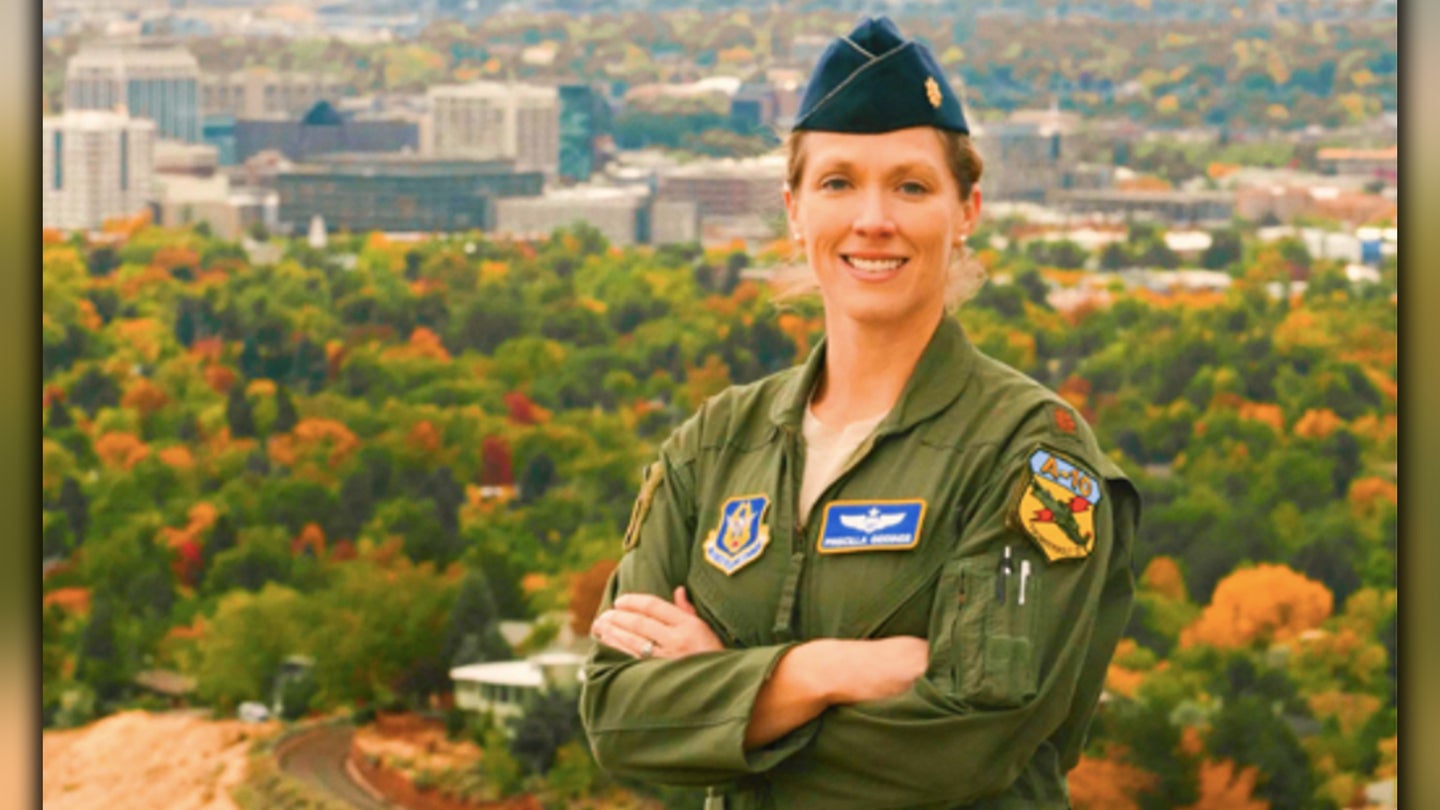 Air Force Lt. Col Priscilla Giddings, photographed when she was still a Major. (Air Force Reserve photo / Courtesy Lt. Col. Giddings)