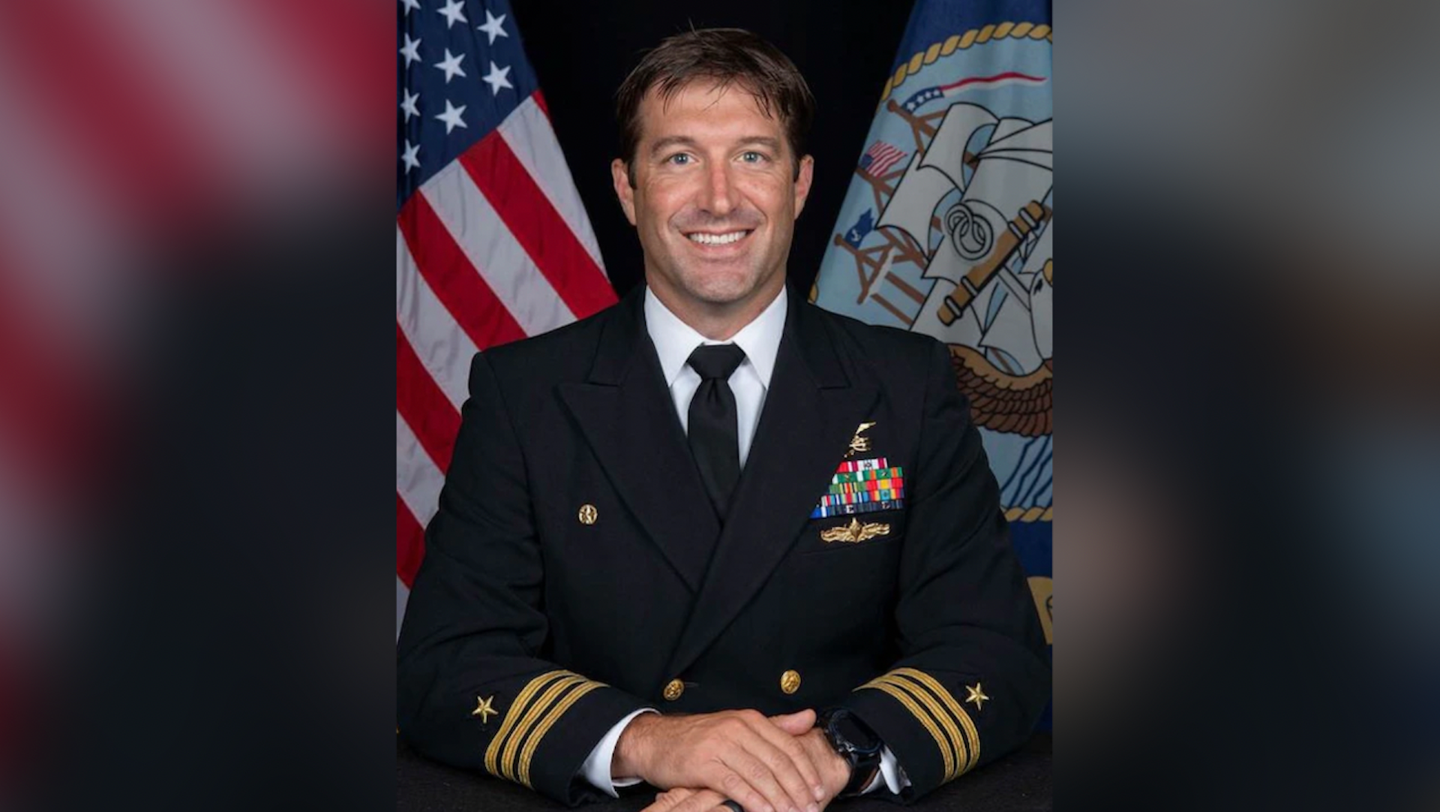Cmdr. Brian Bourgeois, the commander of SEAL Team 8, died following a training incident on Dec. 4. (Photo via U.S. Navy)