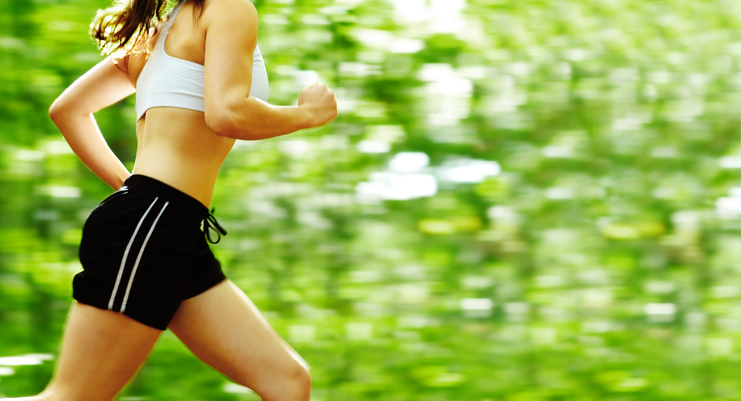 Green Workout & Running Shorts for Women
