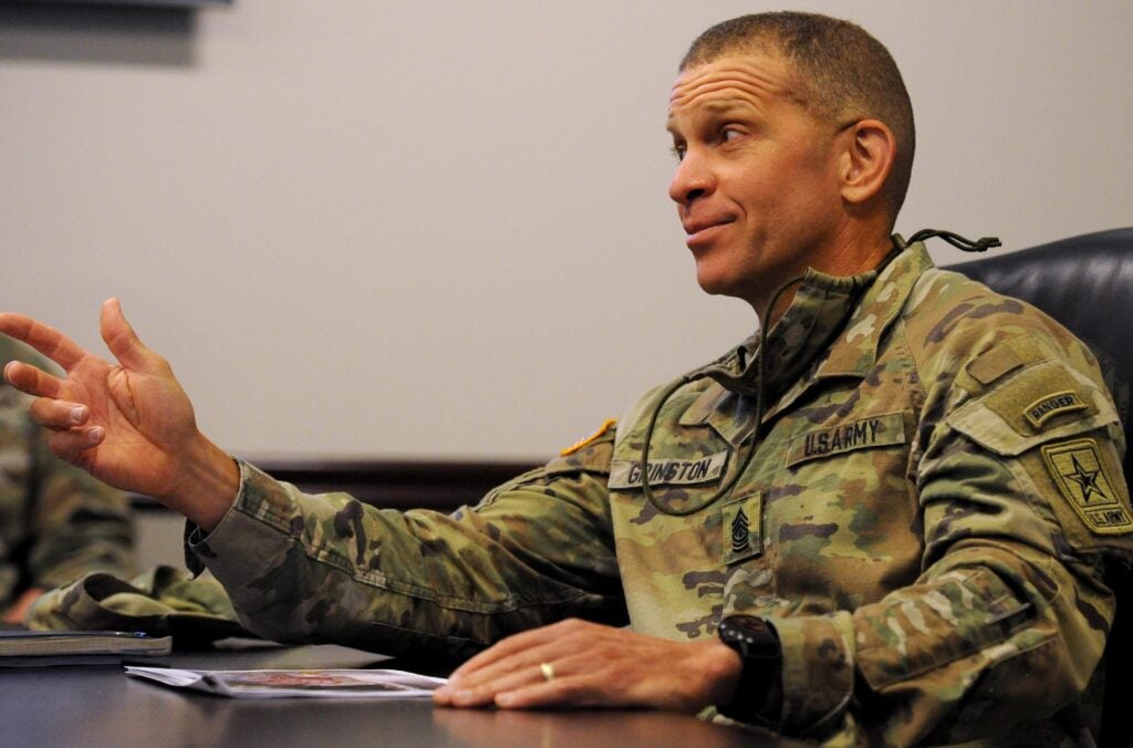 He never thought he’d make it out of Iraq alive. Now, he’s the Army’s top enlisted leader