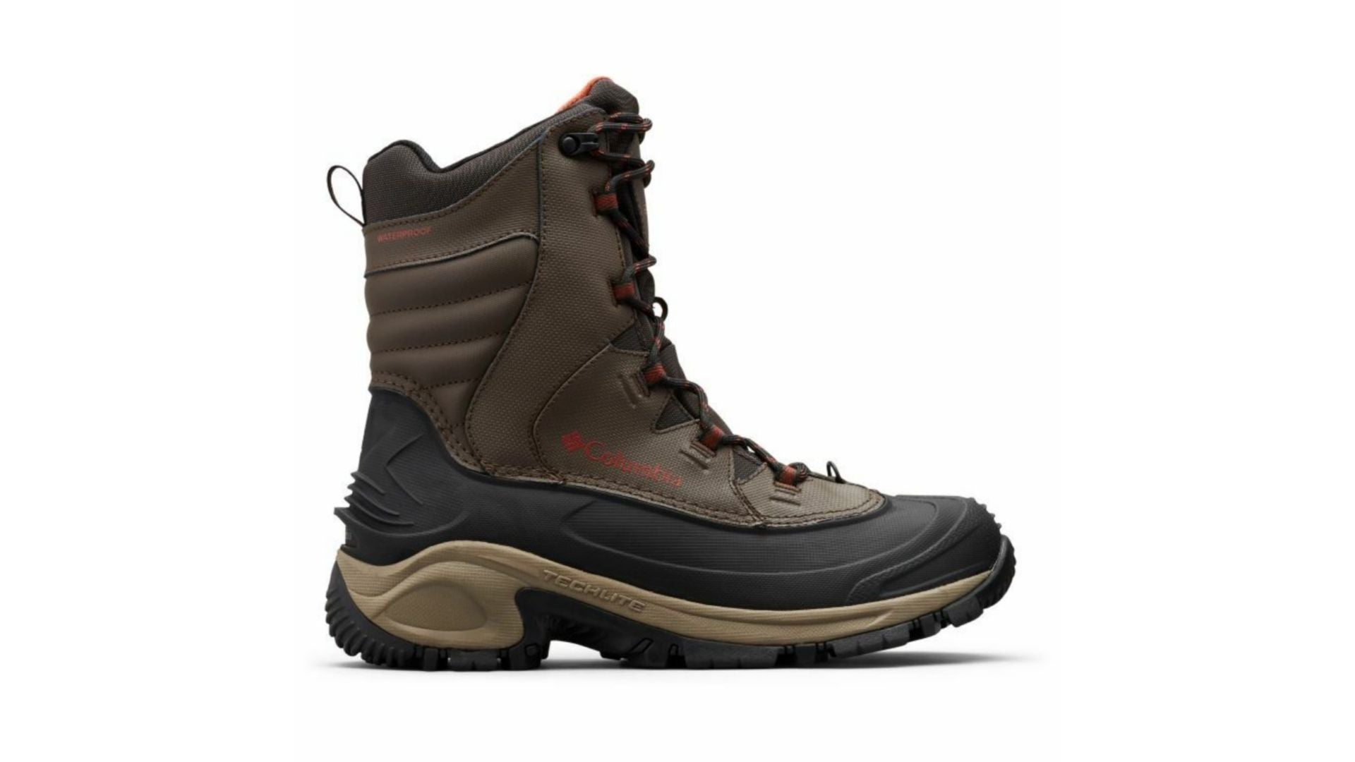 Caitin Mens Insulated Cold-Weather Boots Durable Hiking Boots Camel