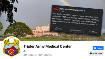 Army hospital’s Facebook page hijacked by angry person demanding money