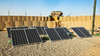Solar panels used to collect energy emitted by the sun sit in the corner of Patrol Base Boldak, Helmand province, Sept. 30, 2011. Boldak is an “Experimental Forward Operating Base” (ExFOB) that is used to implement the Marine Corps’ latest efficient and alternative energy technology. 