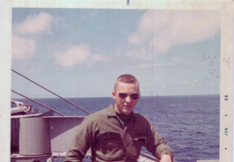 Ron Winter aboard the USS Princeton
