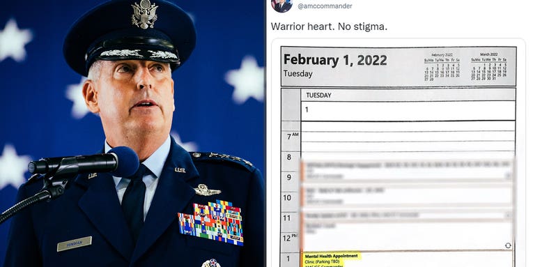 Air Force general openly shares his mental health appointment: ‘Warrior heart. No stigma’