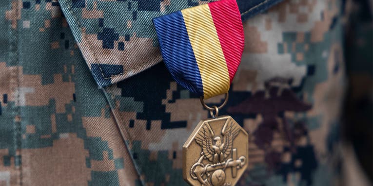 Marine Raider awarded medal for rescuing 2 people from drowning while on vacation