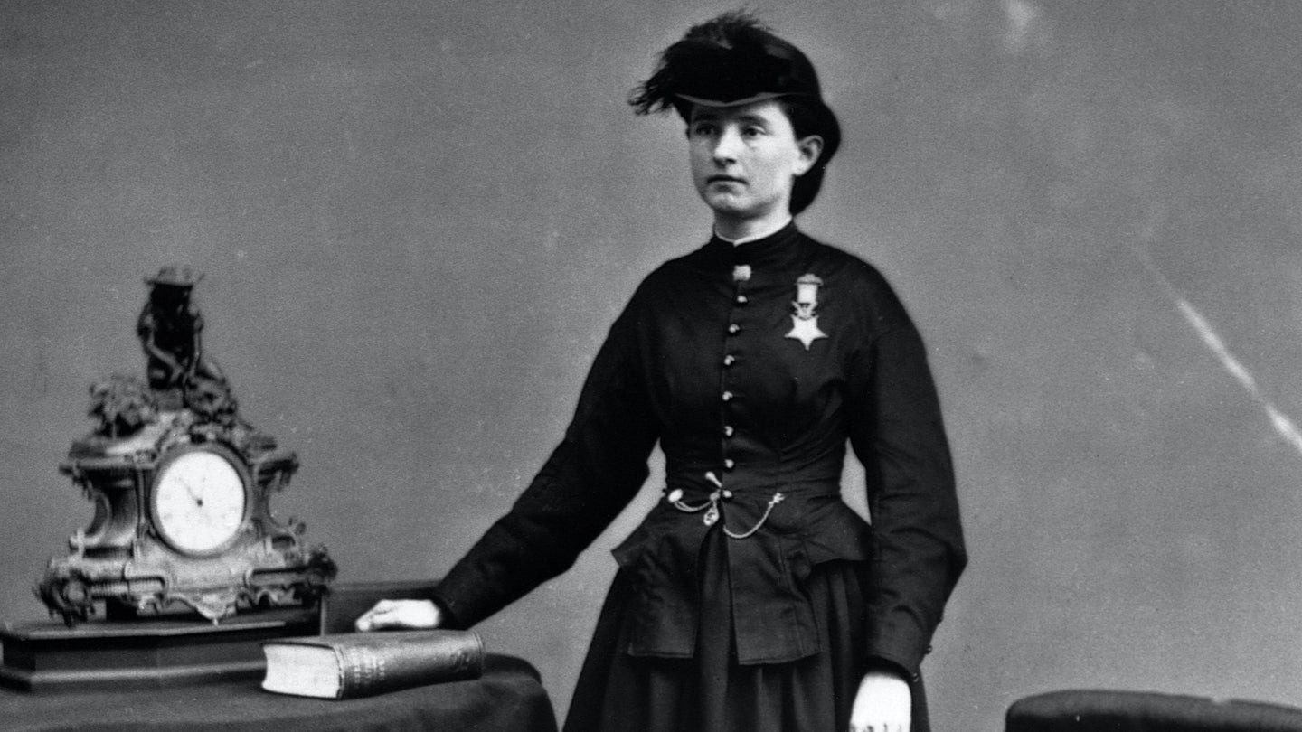 Dr. Mary Walker (1832-1919), an American physician and reformer who was an assistant surgeon with the Union Army during the Civil War, wearing the Medal of Honor, ca. 1866. (Photo by CORBIS/Corbis via Getty Images)