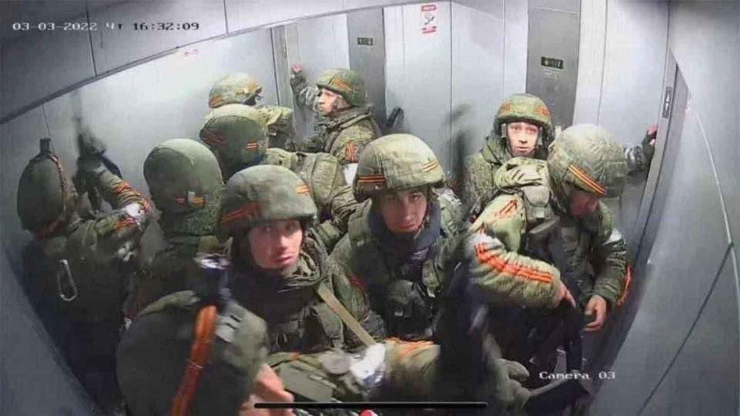 Russian Soldiers Elevator