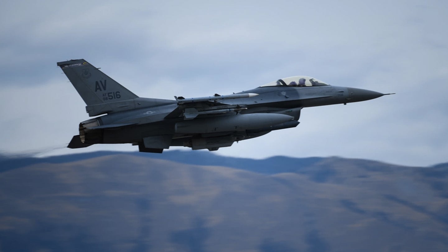 A U.S Air Force F-16 Fighting Falcon from the 510th Fighter Squadron soars above Aviano Air Base, Italy, Feb. 27, 2020  (U.S. Air Force photo by Airman 1st Class Ericka A. Woolever)