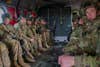 U.S. Paratroopers assigned to 3rd Brigade Combat Team, 82nd Airborne Division ride in a CH-47 Chinook during an air assault training event in Nowa Deba, Poland, March 3, 2022. The focus of the 82nd Airborne Division's mission is to assure our Allies by providing a host of unique capabilities and conducting a wide range of missions that are scalable and tailorable to mission requirements. (U.S. Marine Corps photo by Sgt. Claudia Nix)