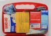 The inside of a first aid kit is displayed March 13, 2019, at Incirlik Air Base, Turkey. 