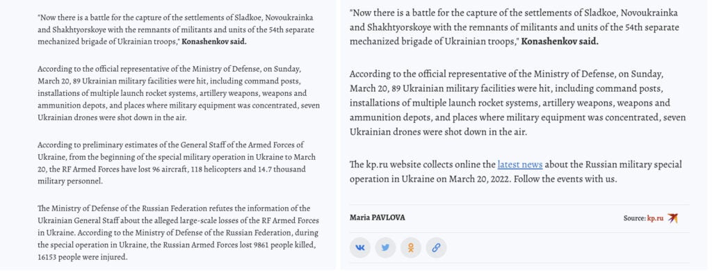 Russian news site claims it was ‘hacked’ after revealing 9,800 troops died in Ukraine