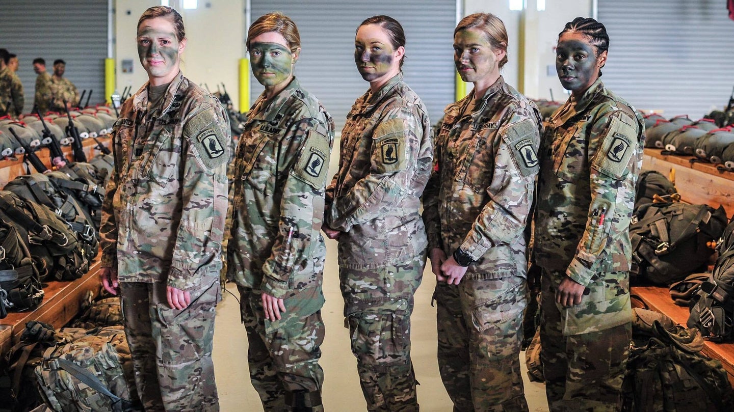 All-Female Jumpmaster Team Prepares for Airborne Assault